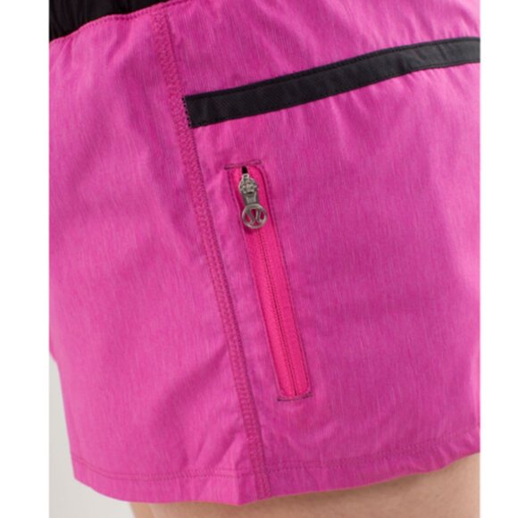 Lululemon Run: Tracker Short II Paris Pink/Black - Picture 3 of 11